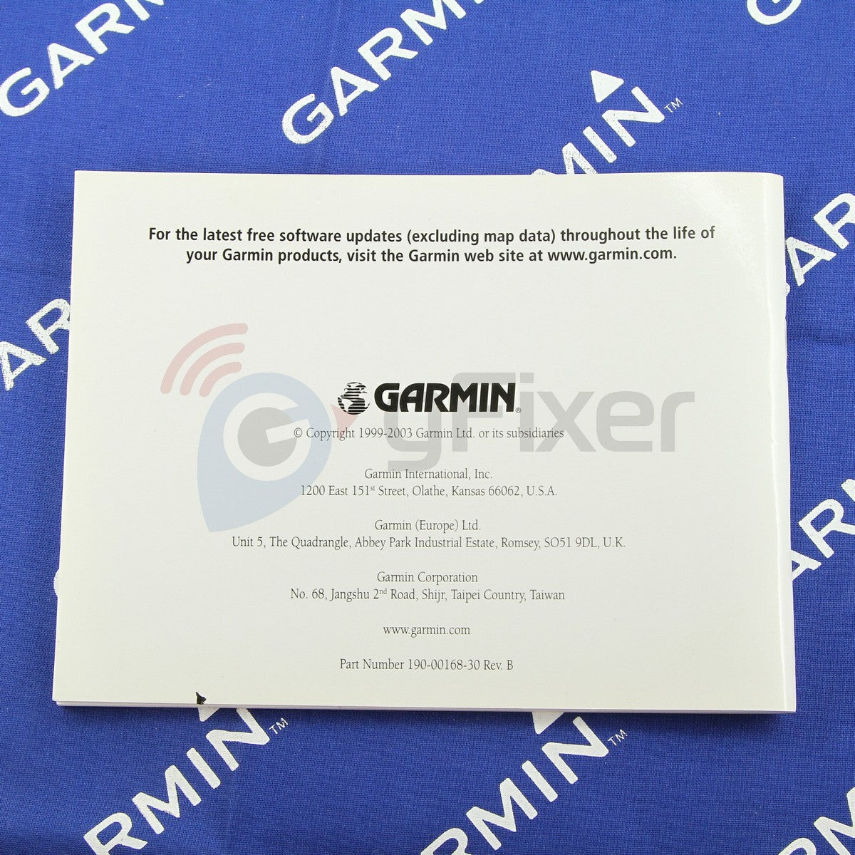 user's manual and reference guide for Garmin MapSource  Used