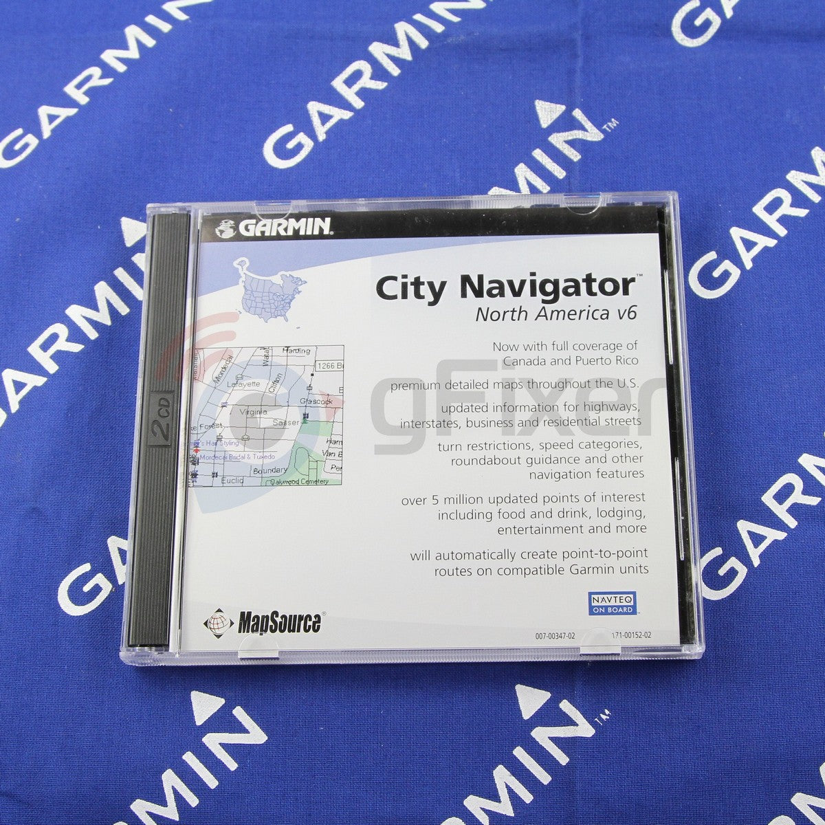 Software for Garmin StreeetPilot 3. MapSource-City Navigator-North America v.6.02  Used