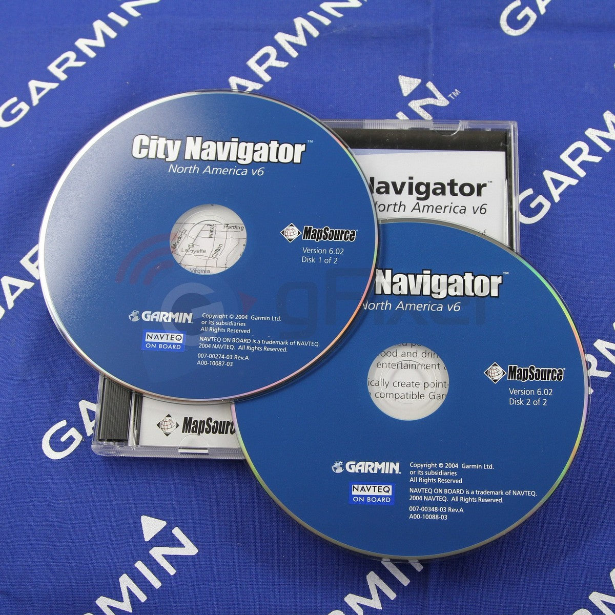 Software for Garmin StreeetPilot 3. MapSource-City Navigator-North America v.6.02  Used