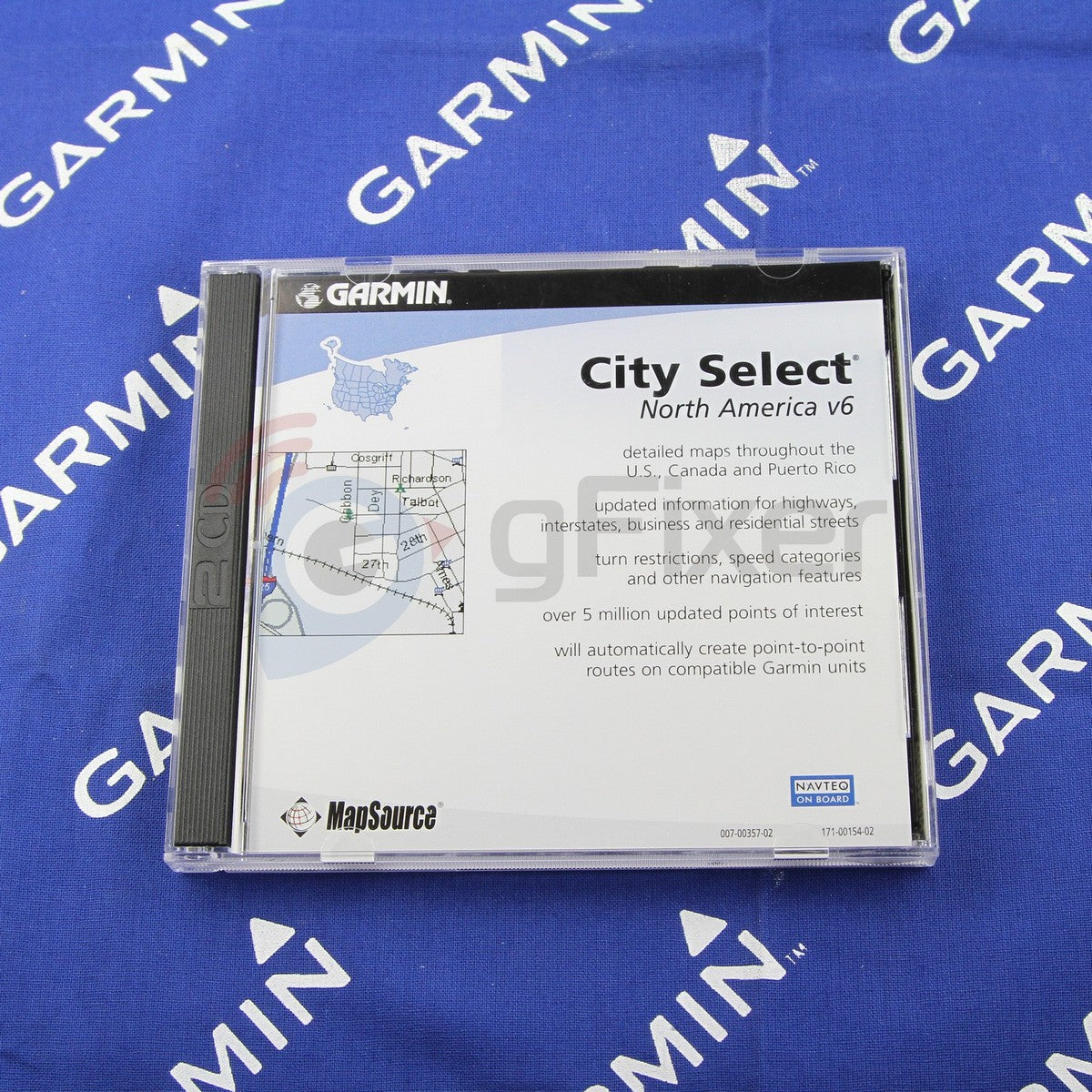 Software for Garmin iQue 3200. MapSource-City Select North America v.6.02  Used