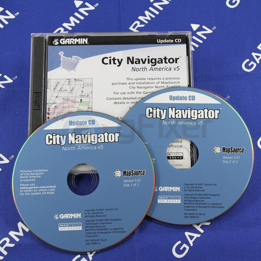Software for Garmin City Navigator North America v5 - 2cd  Used