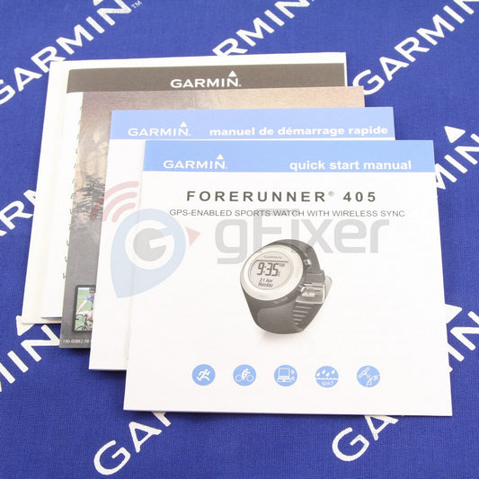 quick start manual for Garmin Forerunner 405  New