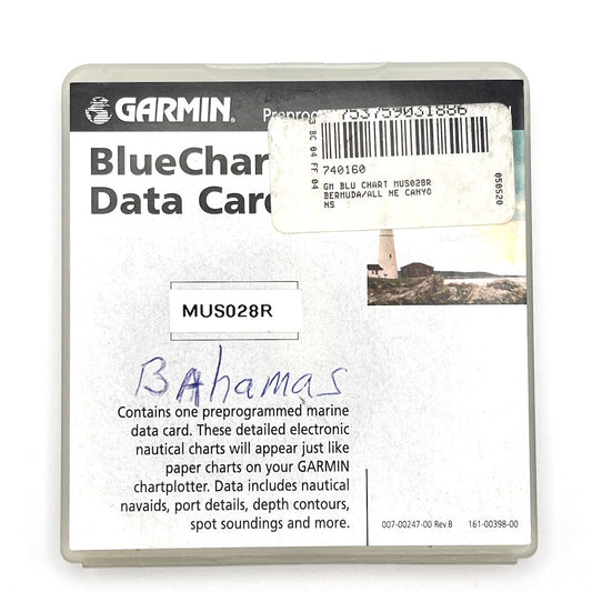 Data card BlueChart for Garmin GPSMAP MUS028R (Bermuda) Used