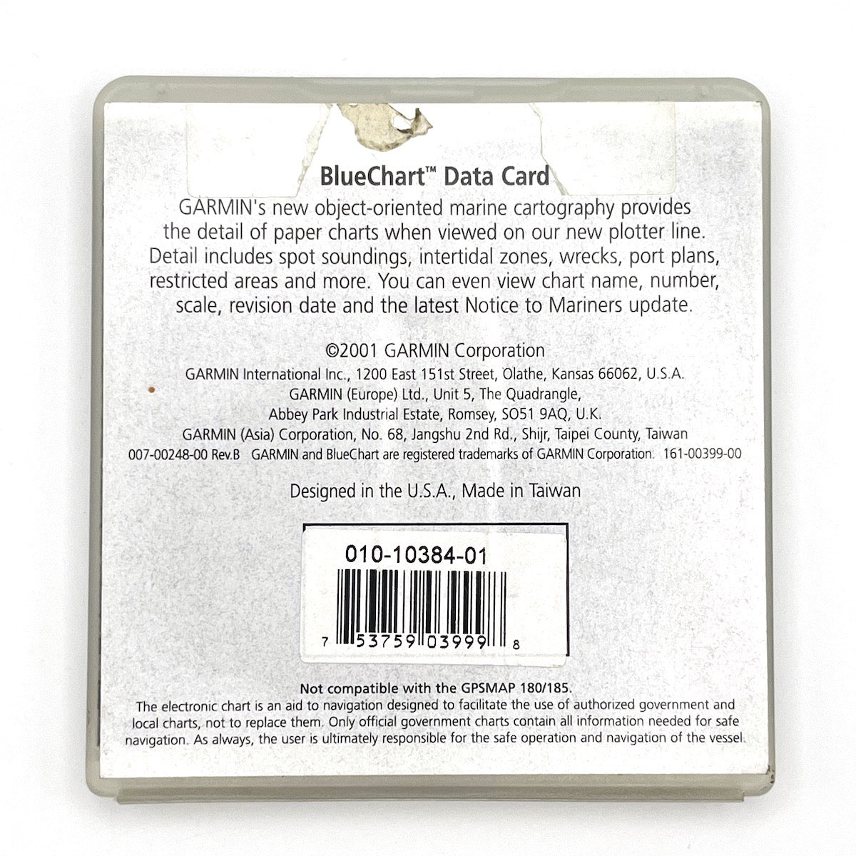 Data card BlueChart for Garmin GPSMAP MUS028R (Bermuda) Used