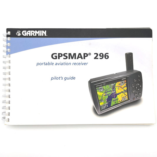 owner's manual for Garmin GPSMAP 296 (English) Used