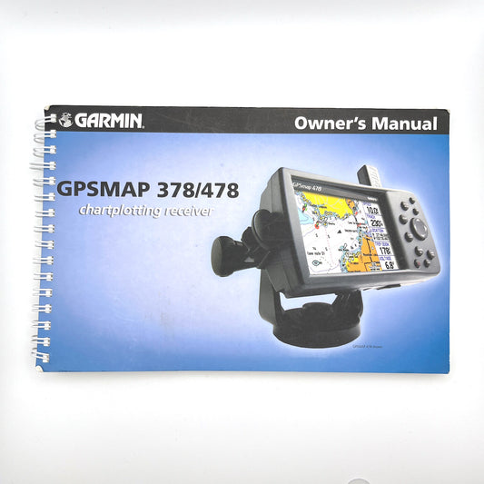 owner's manual for Garmin GPSMAP 478 (English) Used