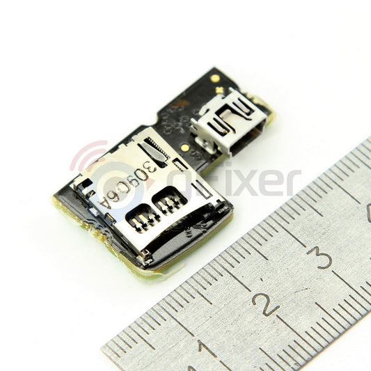 PCB w miniUSB & MicroSD holder for Garmin Edge 800 TYPE-10 New