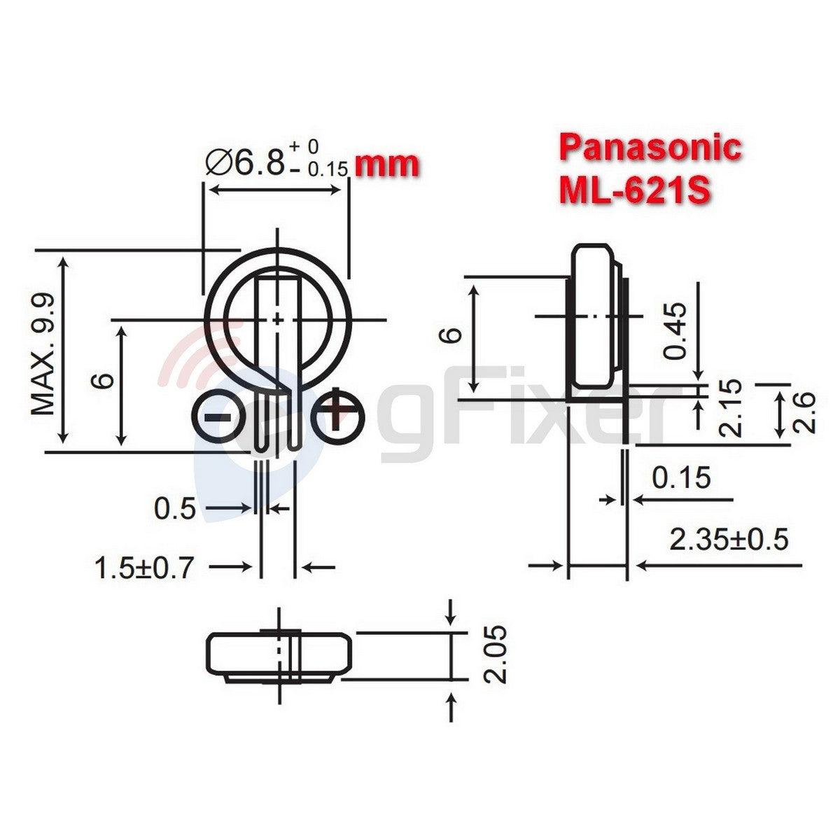 RTC battery Coin Lith 3V for Garmin ML-621S  New