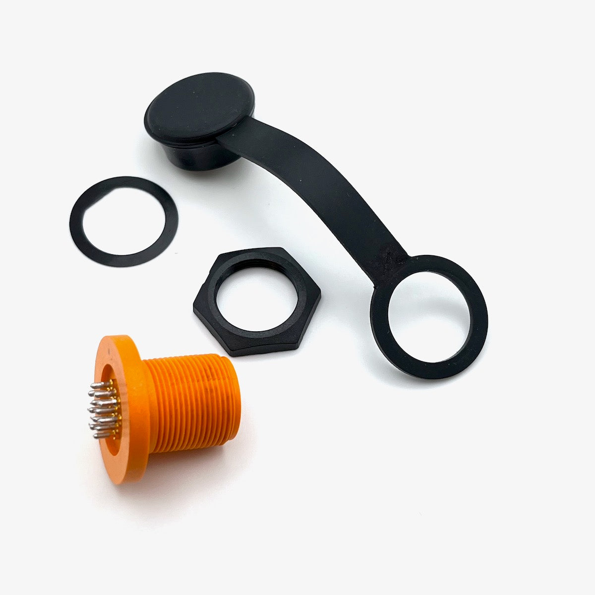 12-pin Connector male socket for Garmin echoMAP (orange, hole 15mm) New