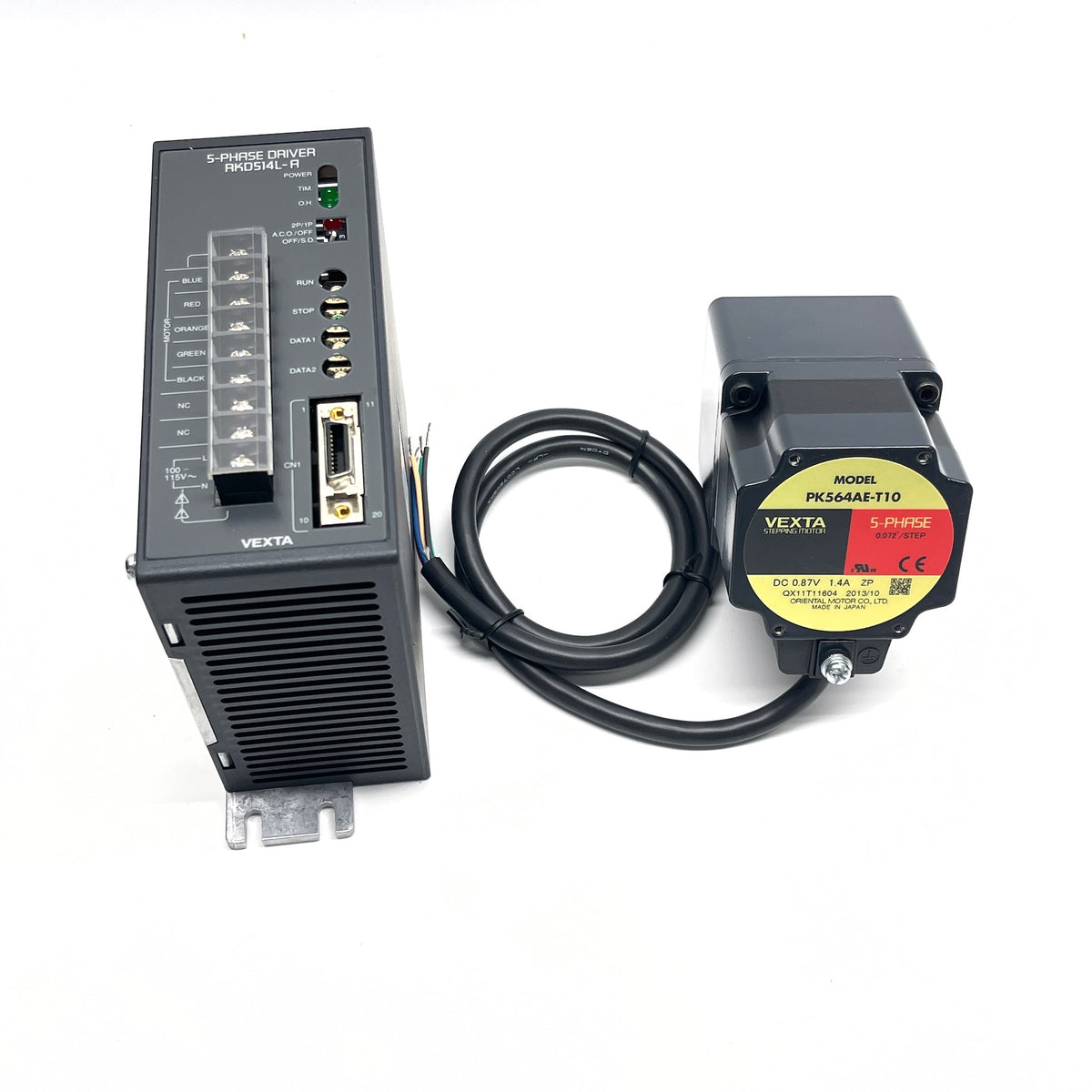 Oriental Motor VEXTA PK564AE-T10 5-Phase Stepper + RKD514L-A Driver (RK564AAE-T30 KIT)