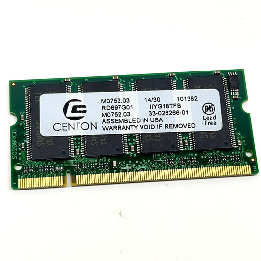 Centon M0752.03 RD697G01 SODIMM DDR3 Laptop Memory Module