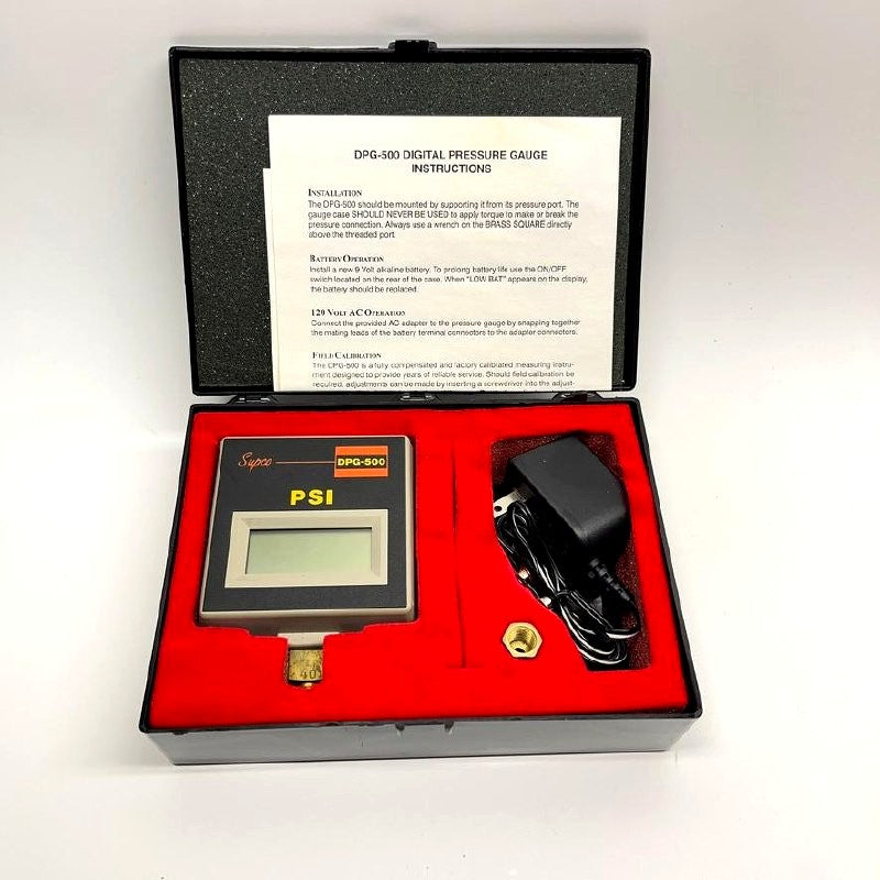 Supco DPG-500 Digital Pressure Gauge 500 PSI HVAC/R Tester