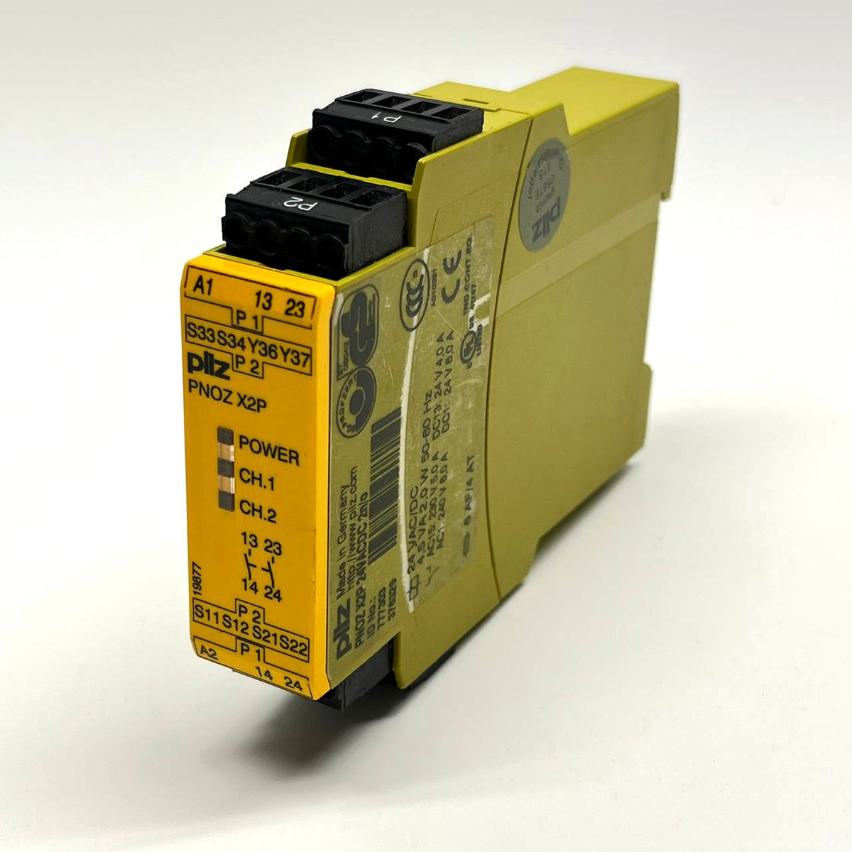 Pilz PNOZ X2P Safety Relay 24VAC/DC 2 n/o DIN-rail