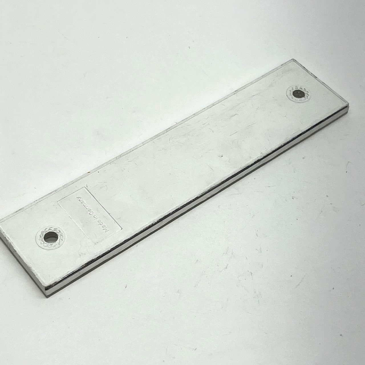 White Rectangular Prismatic Reflector Plate 150x30mm Made in Germany