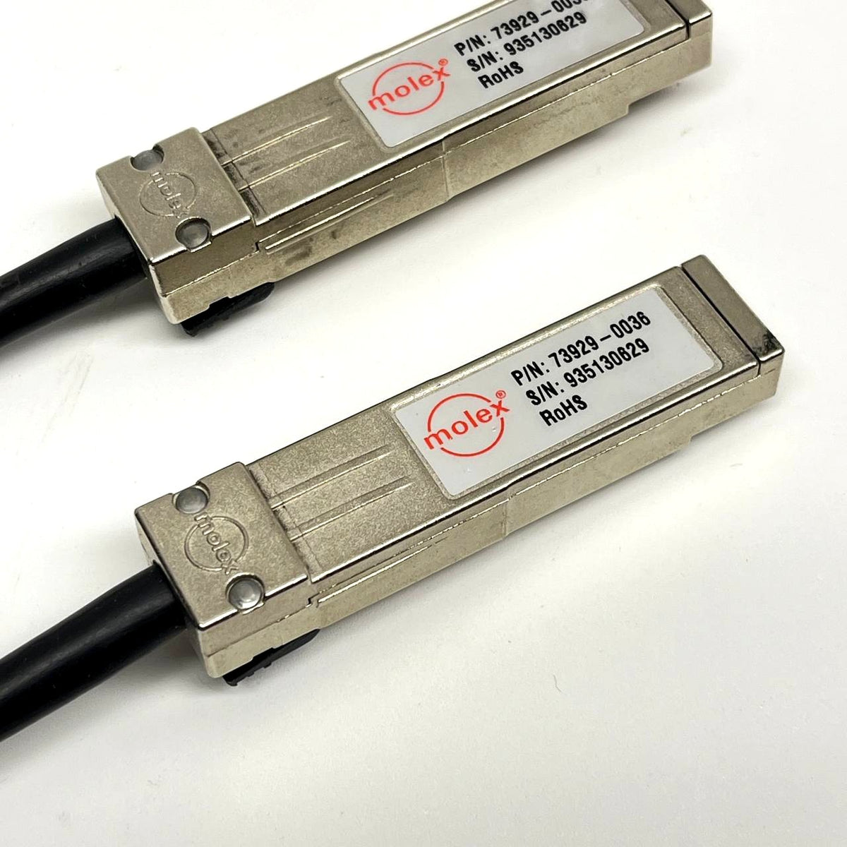 Molex 73929-0036 SFP+ Passive DAC Twinax Cable 24cm 10Gb (Used)