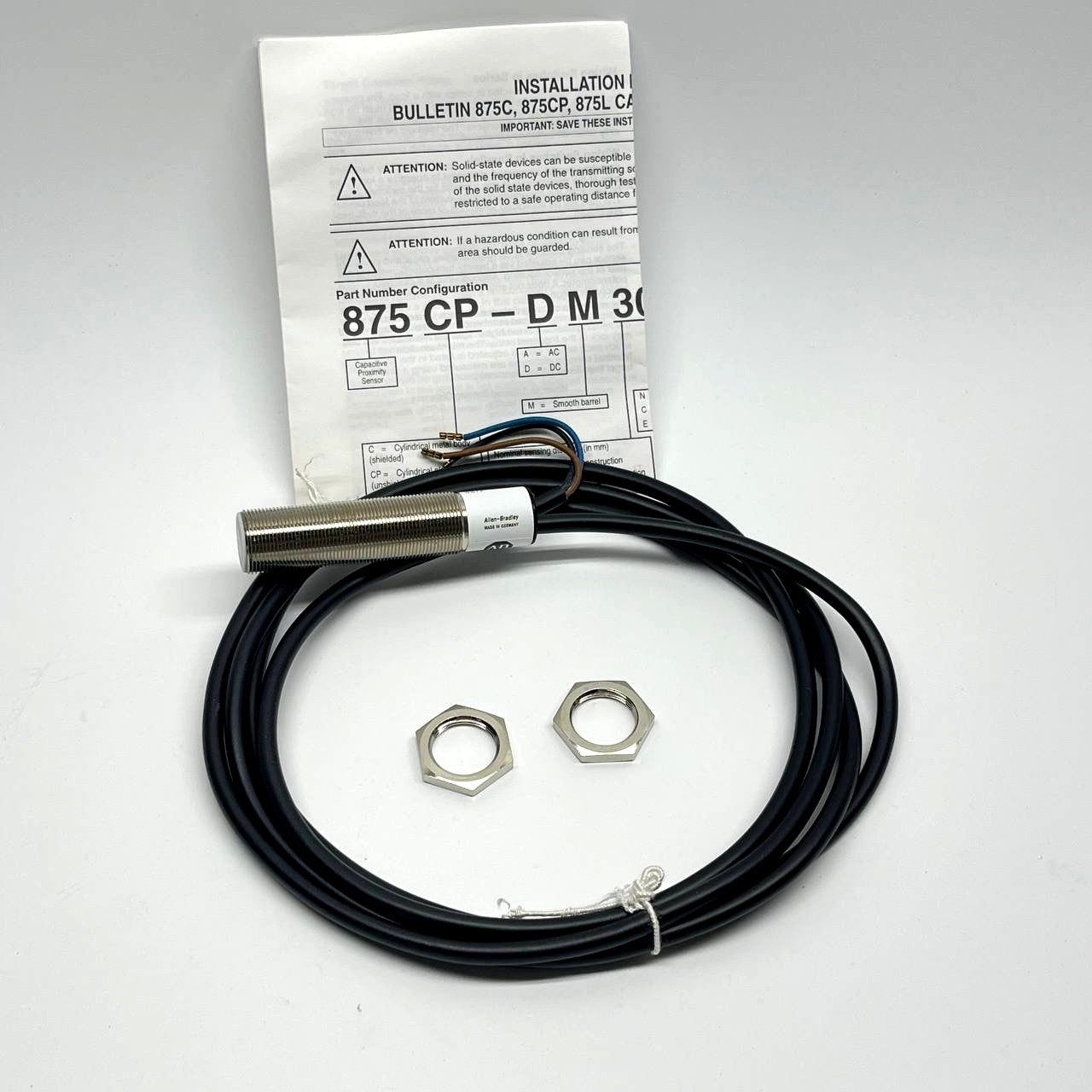 Allen-Bradley 875C-D5NN18-A2 Capacitive Proximity Sensor M18 5mm NPN NO