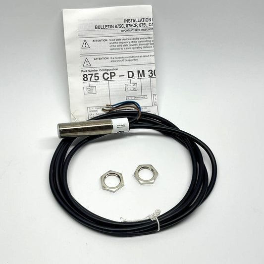 Allen-Bradley 875C-D5NN18-A2 Capacitive Proximity Sensor M18 5mm NPN NO