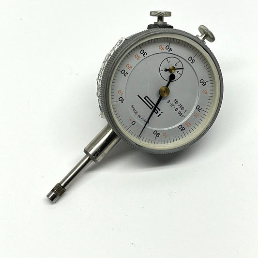 SPI Dial Indicator 0-5" .001" Resolution Model 20-700-1 Made in India