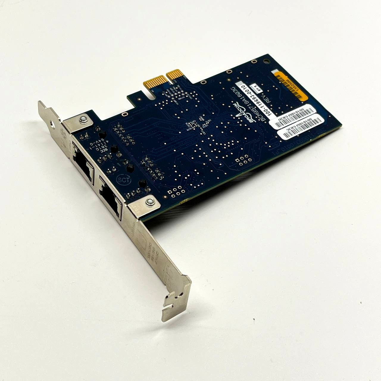 Broadcom Dual Port PCIe Gigabit Network Card 100-119693-0010 BCM95718