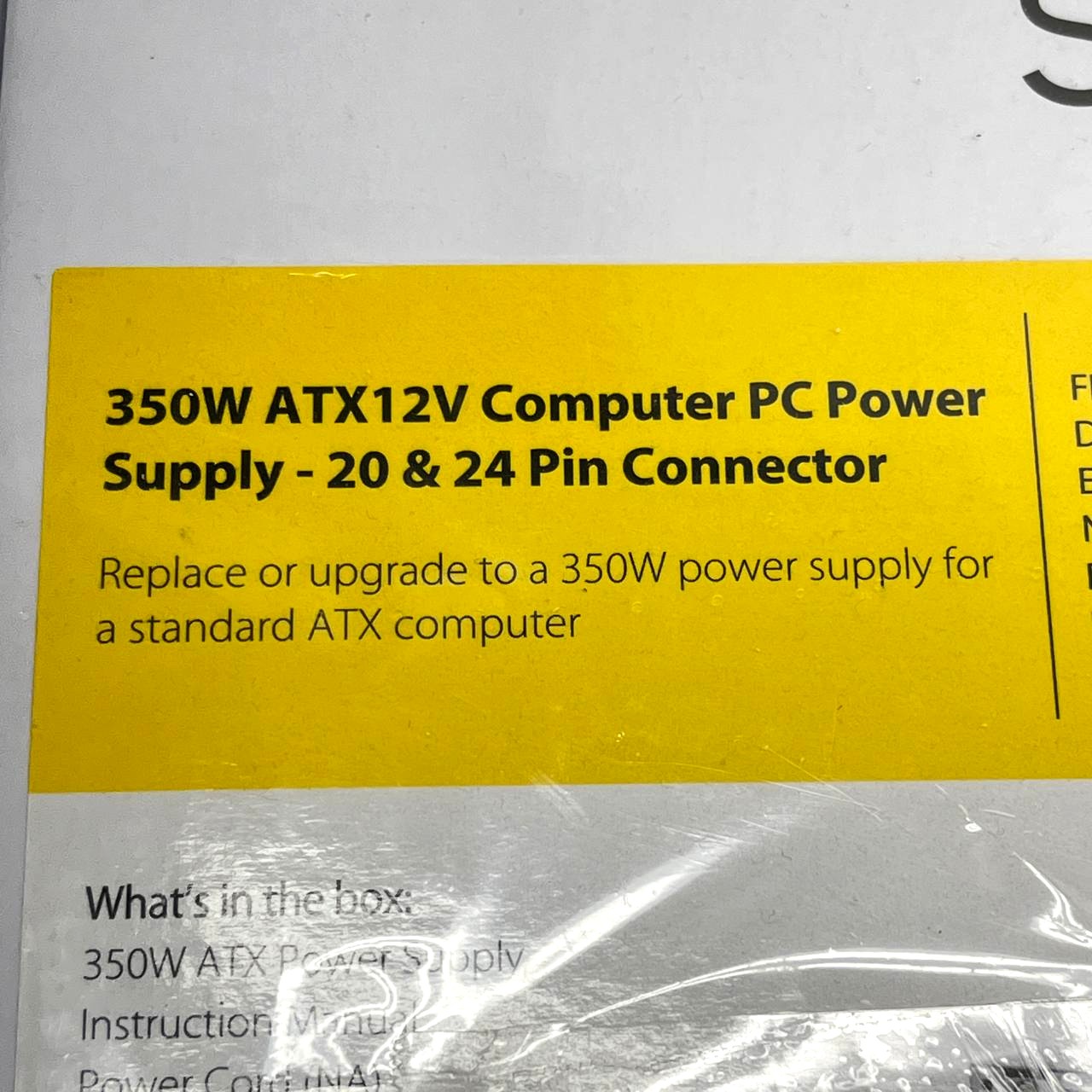 StarTech 350W ATX12V Power Supply 20/24-Pin ATX2POWER350