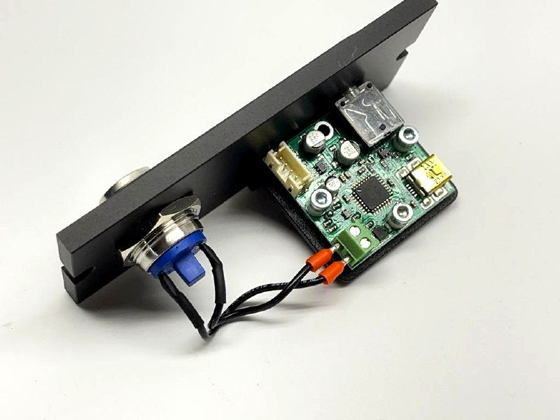 USB Audio Panel Module PCM2706 w/ DC Jack, Push Button & USB-A