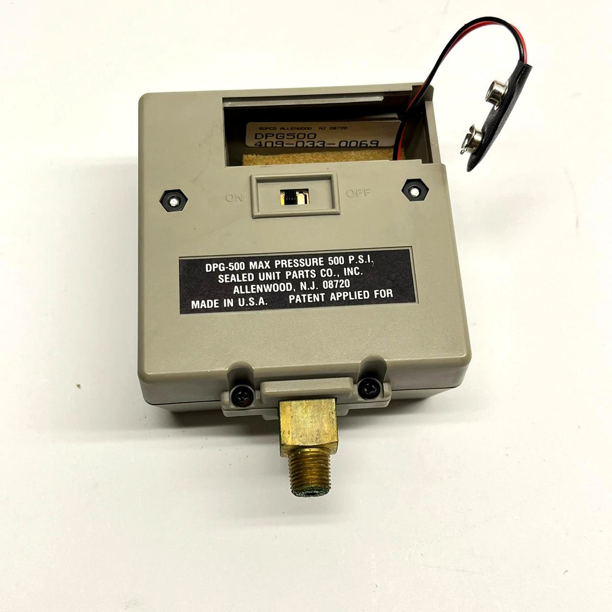 Supco DPG-500 Digital Pressure Gauge 500 PSI HVAC/R Tester