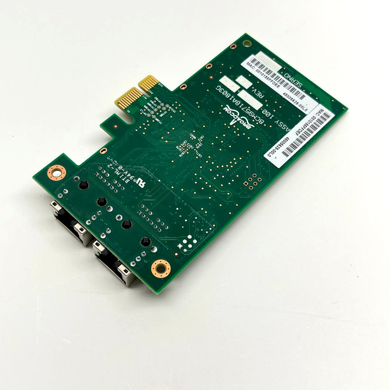 Broadcom Dual-Port Ethernet Network Card 45005628-00L0 BCM95718