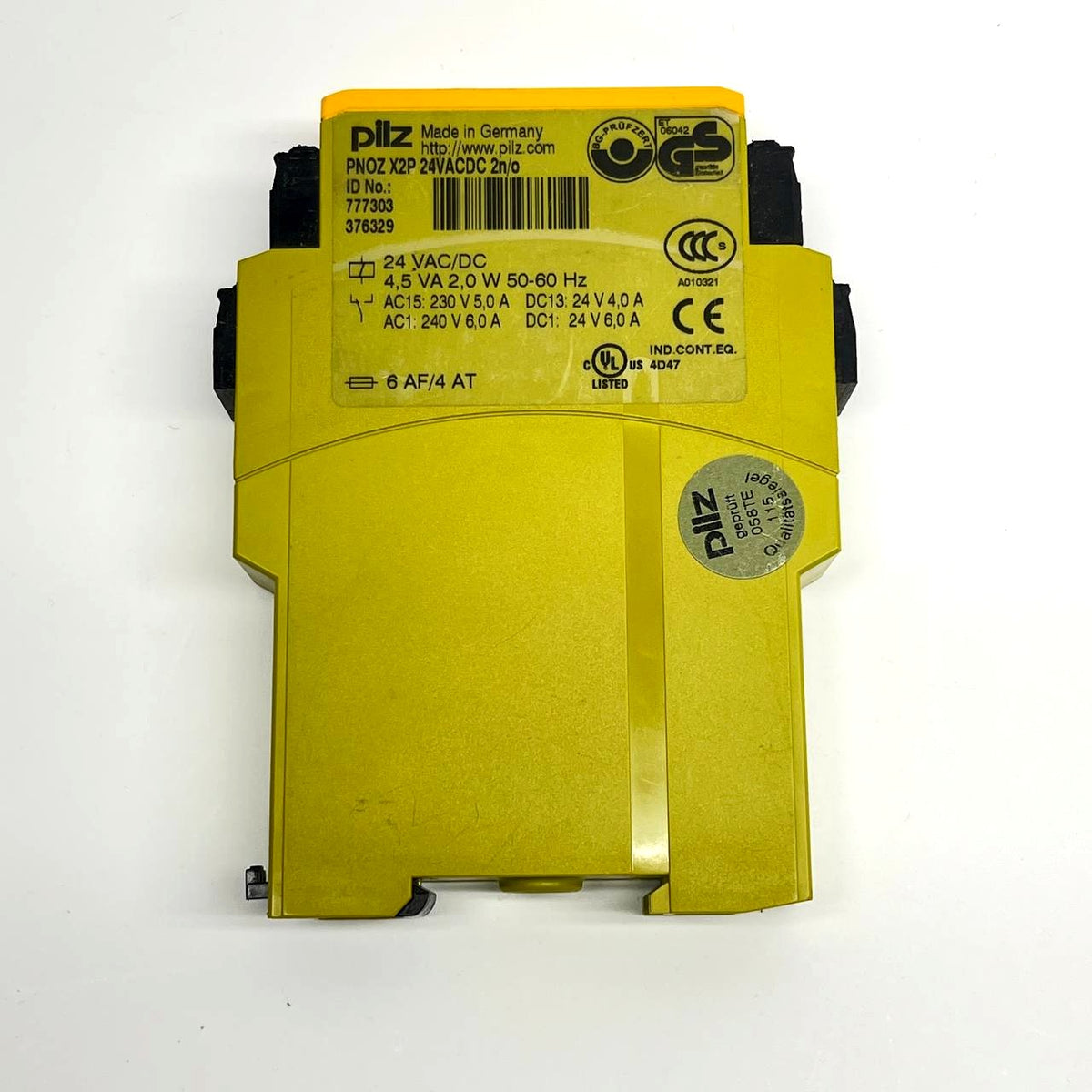 Pilz PNOZ X2P Safety Relay 24VAC/DC 2 n/o DIN-rail