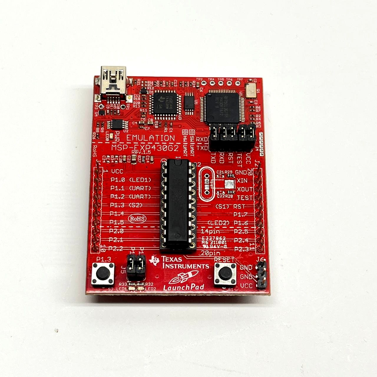 TI MSP-EXP430G2 LaunchPad Emulation Board Rev1.5 MSP430 Development