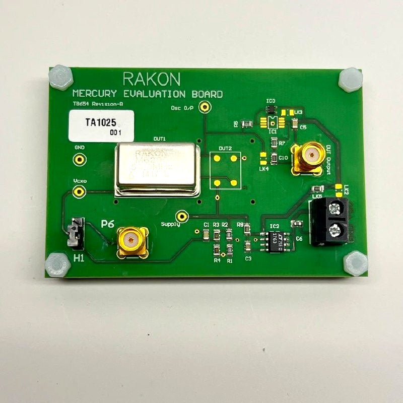 RAKON Mercury Evaluation Board TB654 w/ M6200 50.0MHz Oscillator