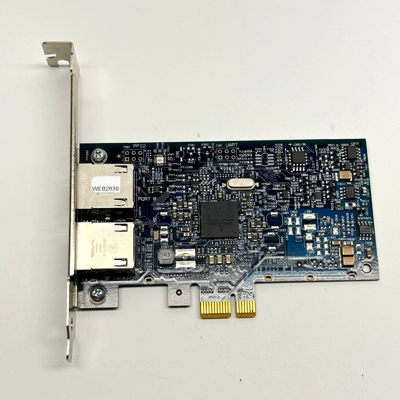 Broadcom Dual Port PCIe Gigabit Network Card 100-119693-0010 BCM95718