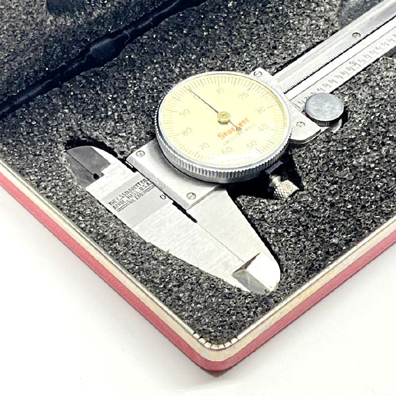 Starrett Dial Caliper No.120 6" Stainless Steel With Case