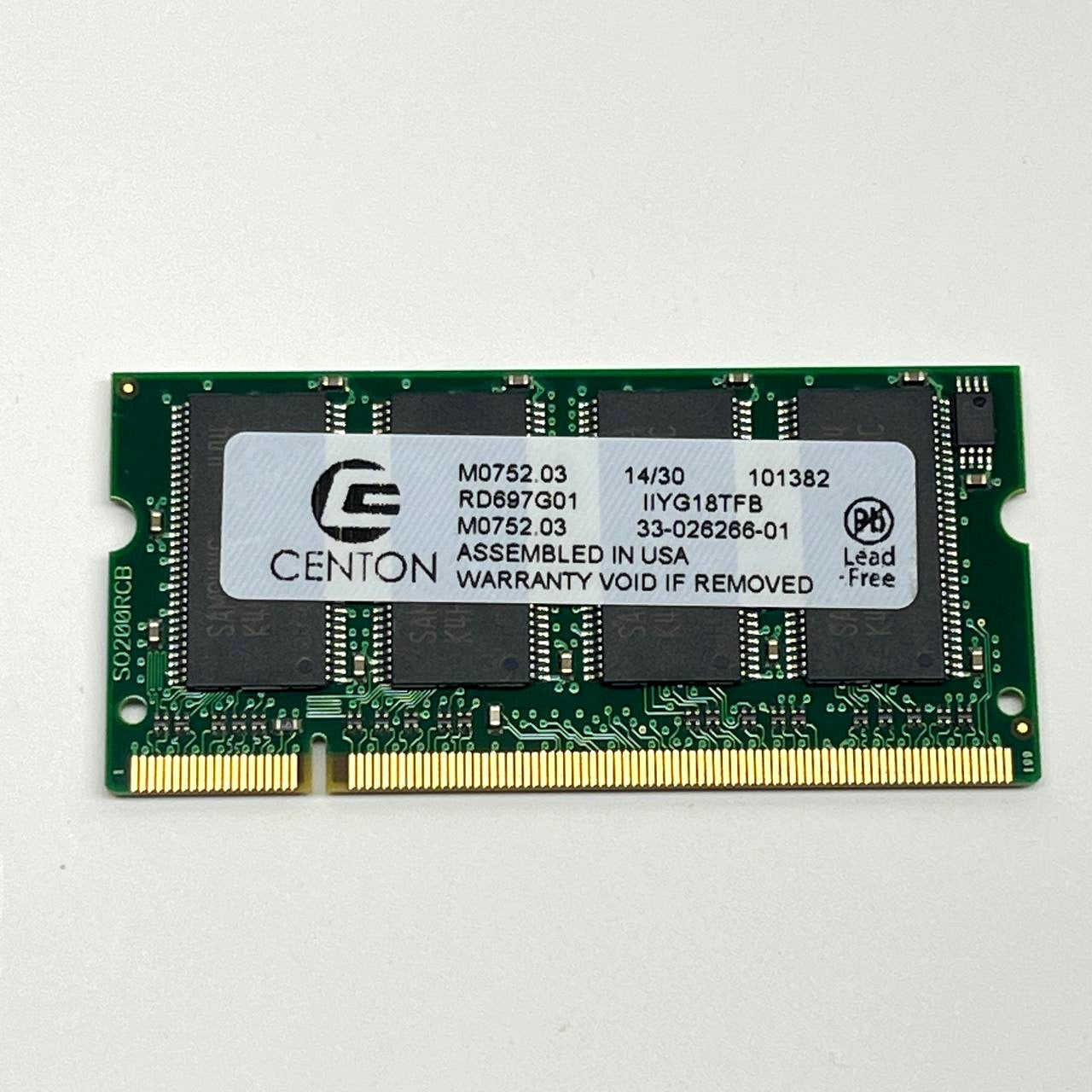 Centon M0752.03 RD697G01 SODIMM DDR3 Laptop Memory Module