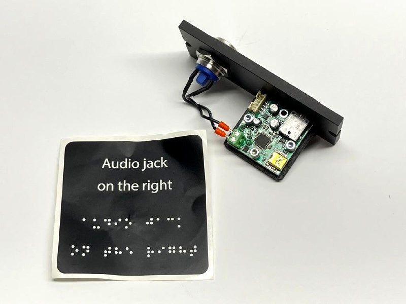 USB Audio Panel Module PCM2706 w/ DC Jack, Push Button & USB-A