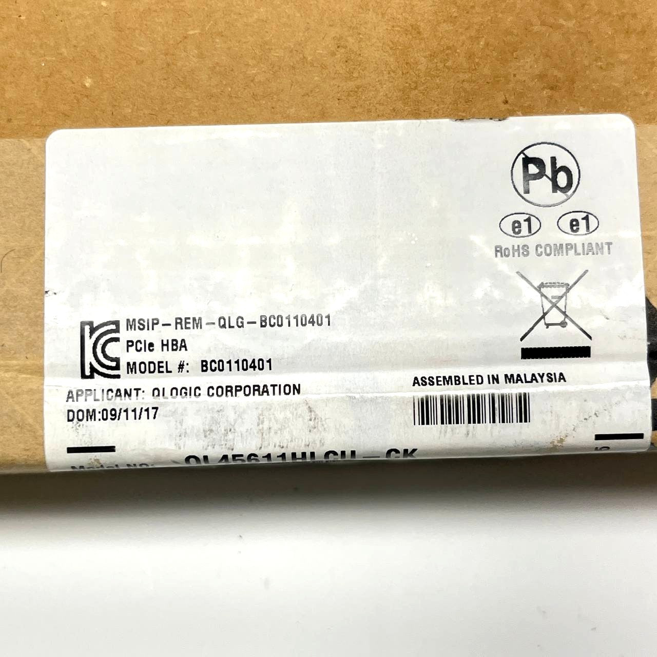 QLogic QL45611HLCU-CK PCIe HBA QL45 Series - New in Box