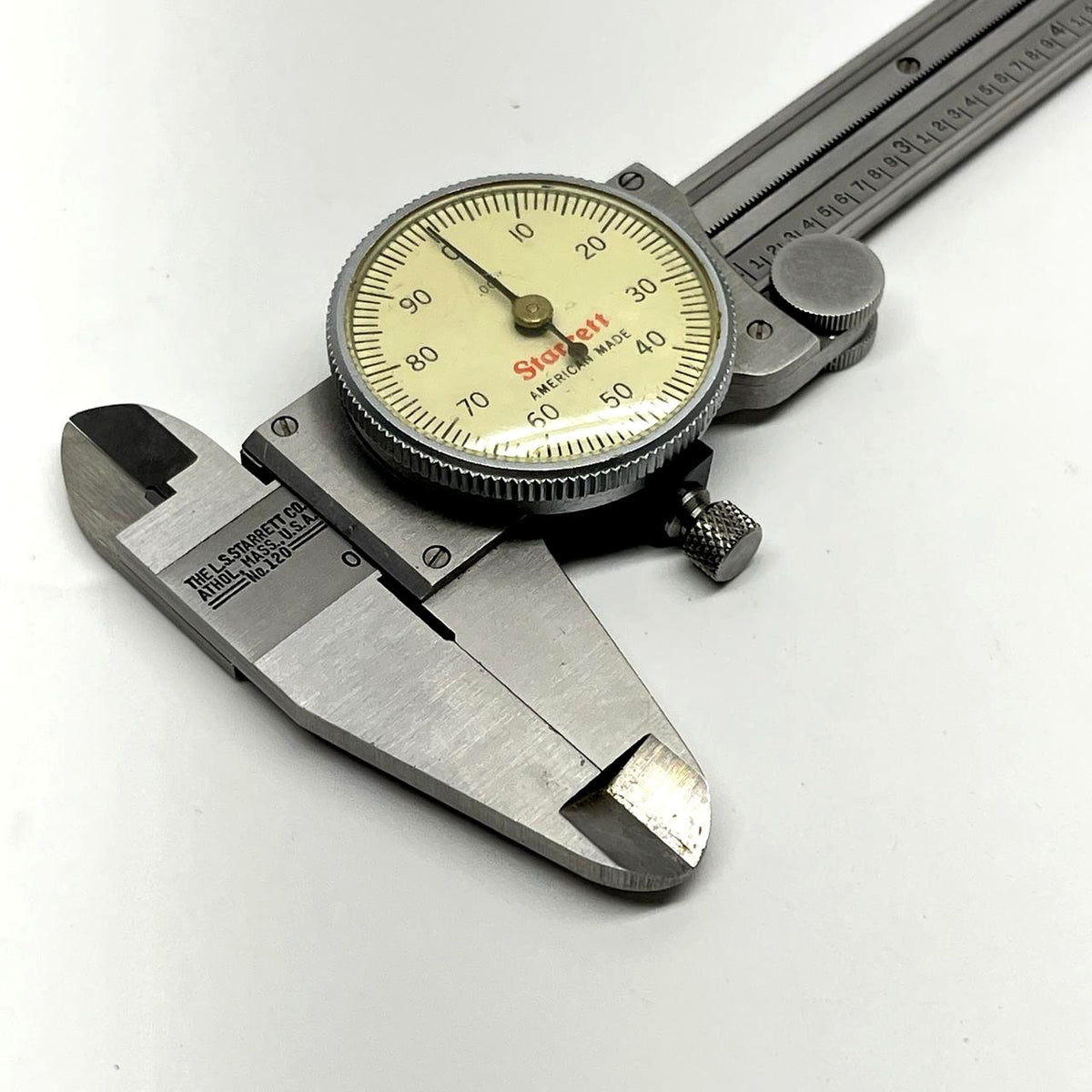 Starrett Dial Caliper No.120 6" Stainless Steel With Case