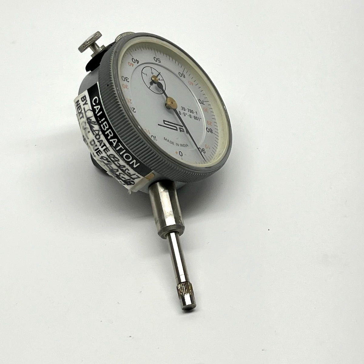 SPI Dial Indicator 0-5" .001" Resolution Model 20-700-1 Made in India