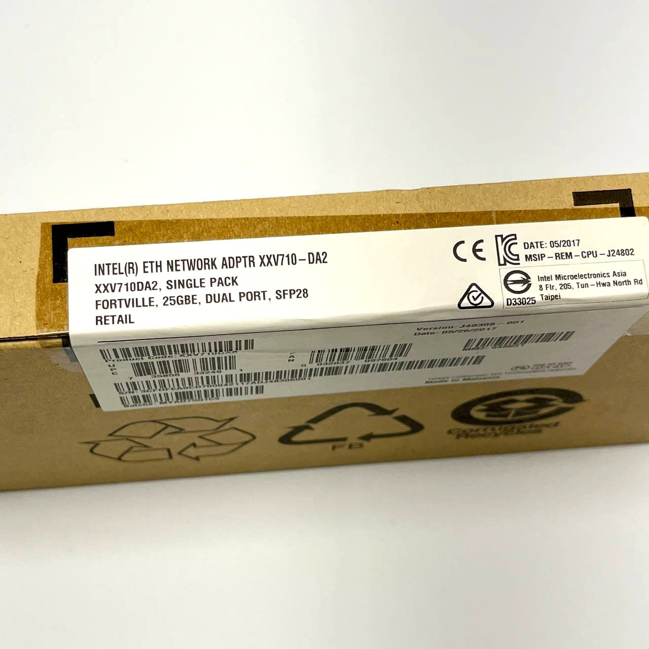 Intel XXV710DA2 25GbE Dual Port SFP28 Network Adapter - Fortville