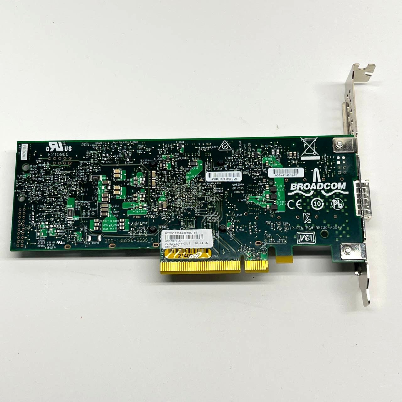 Broadcom BCM957304A3040C_15 PCIe 10Gb SFP+ Network Adapter