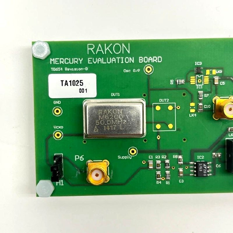 RAKON Mercury Evaluation Board TB654 w/ M6200 50.0MHz Oscillator