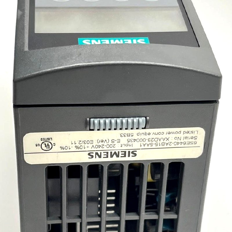Siemens MICROMASTER 440 Inverter 6SE6440-2AB15-5AA1 200-240V 0.55kW