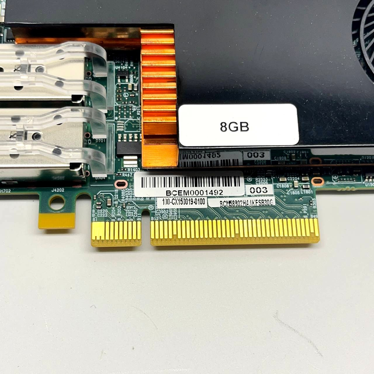 Broadcom 8Gb Dual-Port Fibre Channel HBA PCIe x8 SFP+ with Fan
