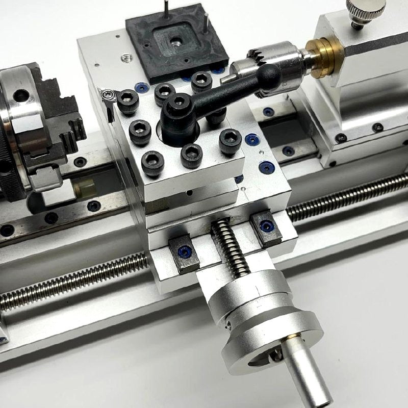 SVANFON Mini Metal Lathe Bench Lathe Hobby Precision Turning Machine