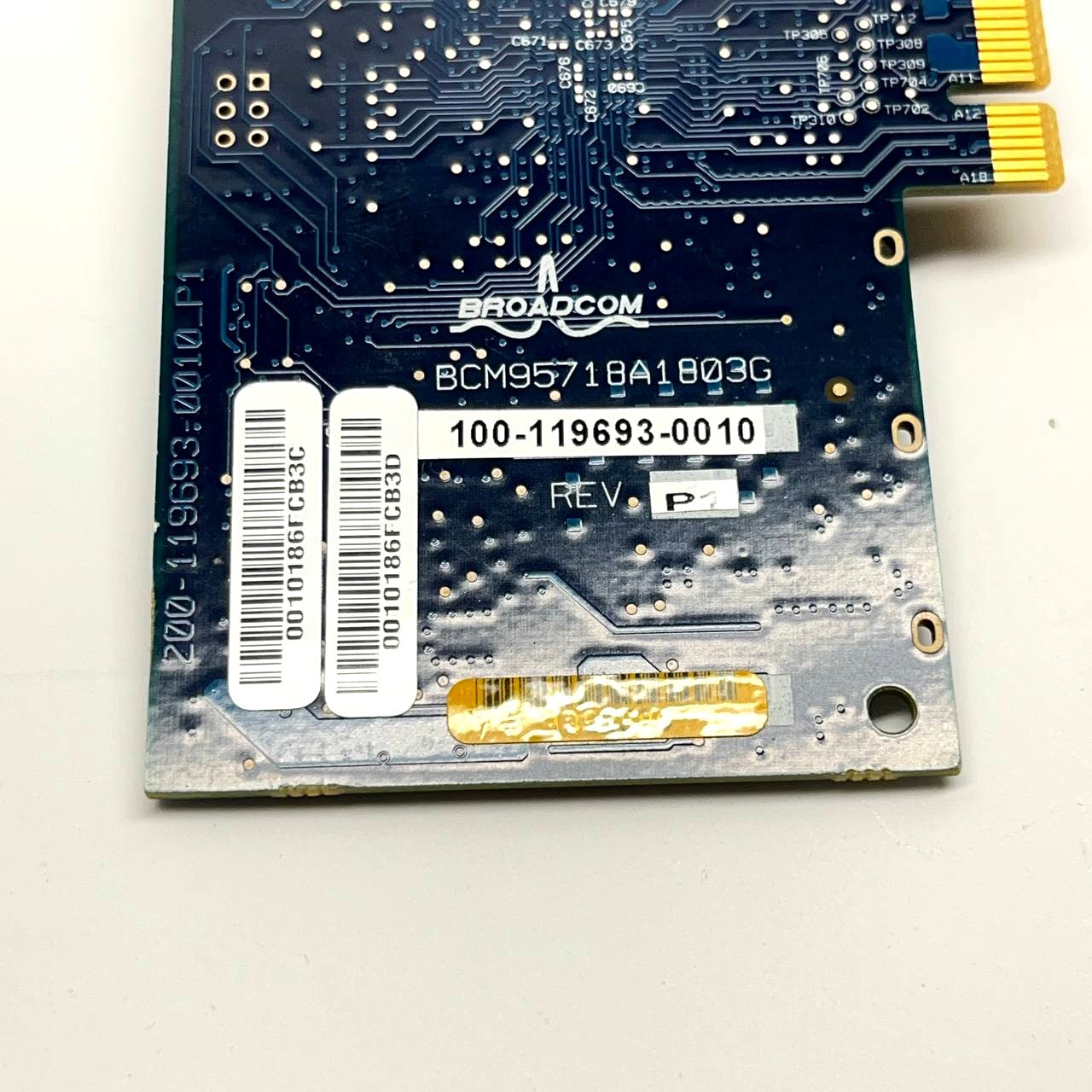 Broadcom Dual Port PCIe Gigabit Network Card 100-119693-0010 BCM95718