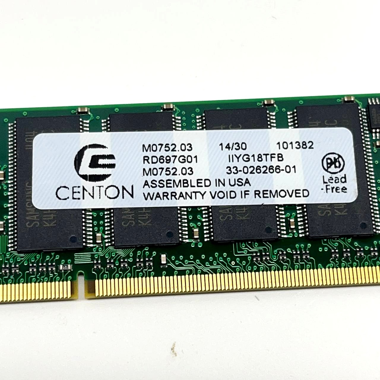 Centon M0752.03 RD697G01 SODIMM DDR3 Laptop Memory Module