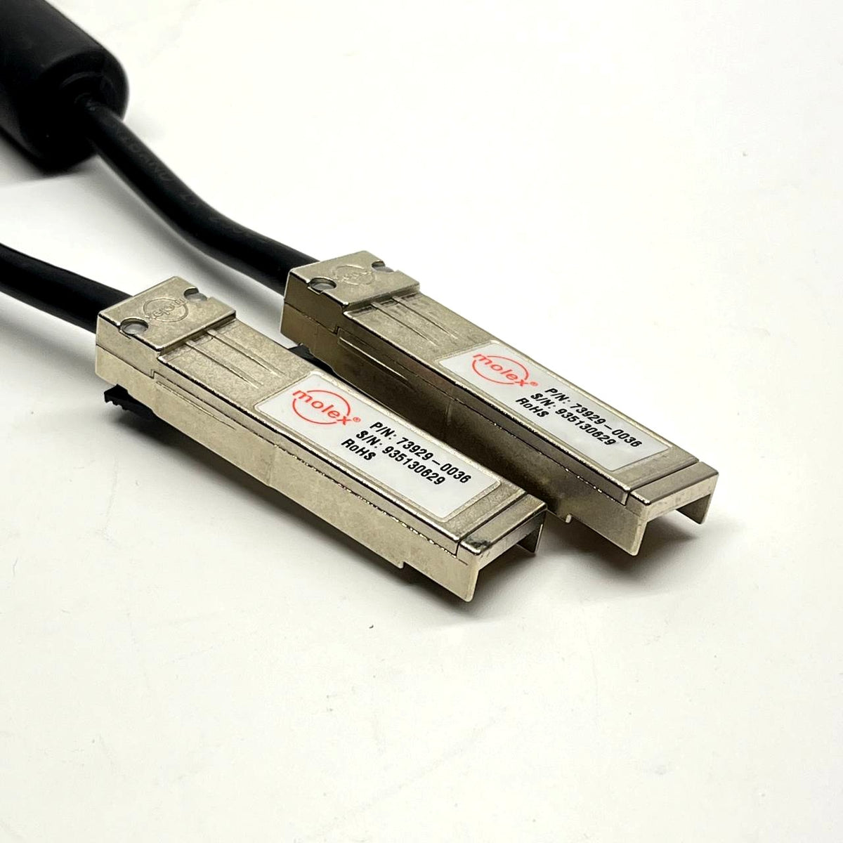 Molex 73929-0036 SFP+ Passive DAC Twinax Cable 24cm 10Gb (Used)