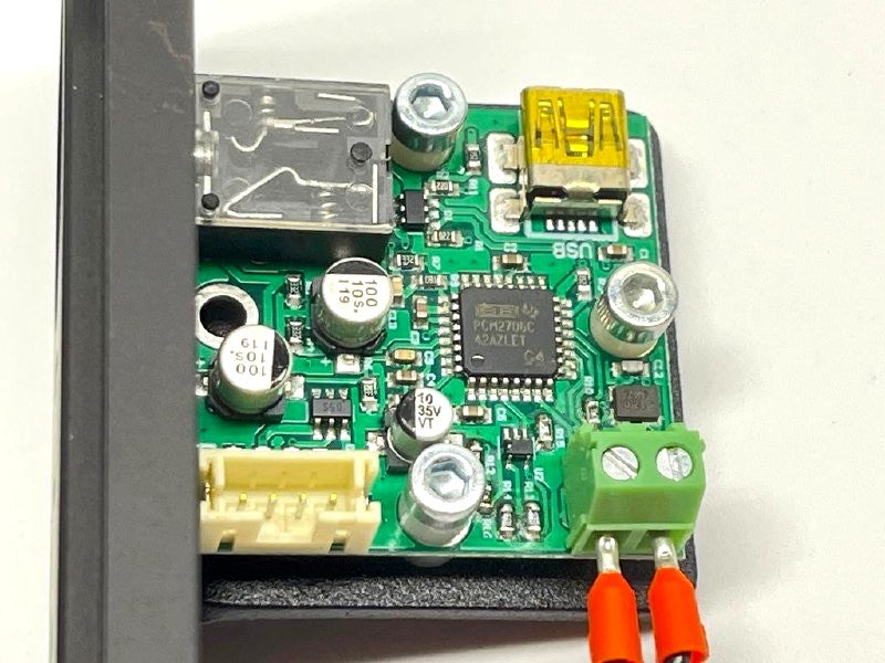 USB Audio Panel Module PCM2706 w/ DC Jack, Push Button & USB-A