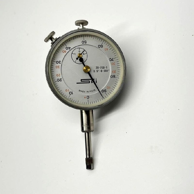 SPI Dial Indicator 0-5" .001" Resolution Model 20-700-1 Made in India