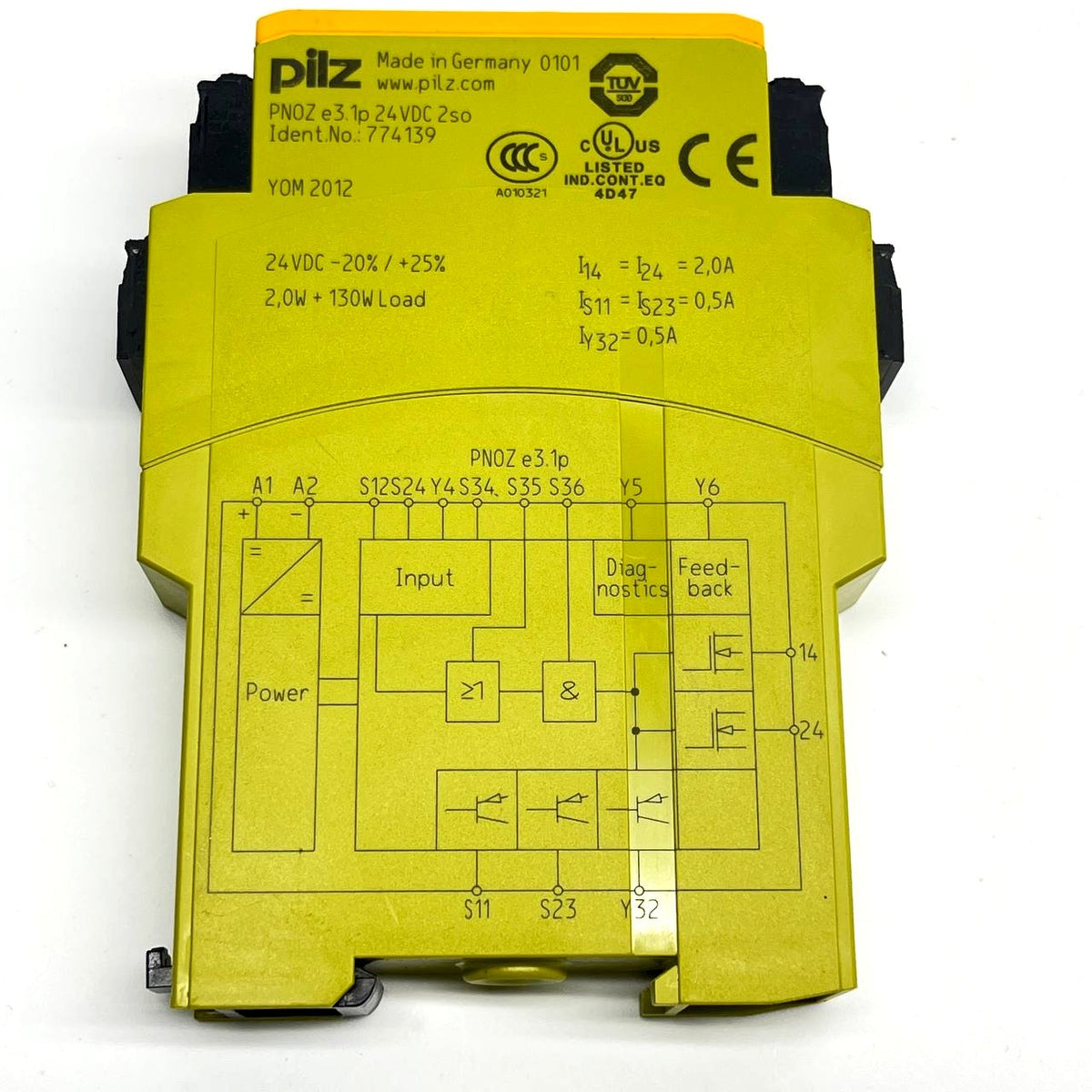 Pilz PNOZ e3.1p Safety Relay 24VDC 2SO Ident.774139 Made in Germany