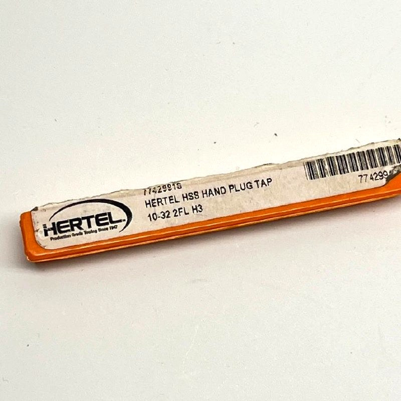 HERTEL HSS Hand Plug Tap 10-32 2FL H3 - USA